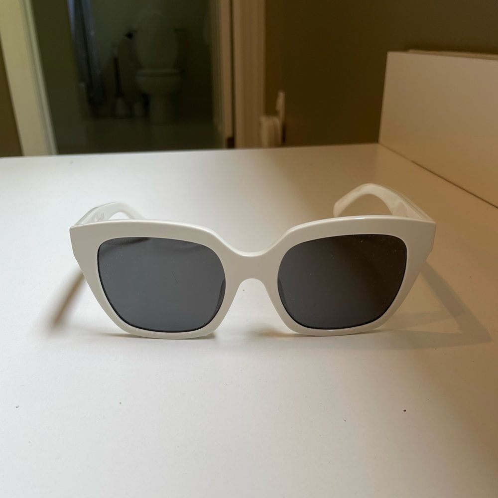 Celine 56MM square sunglasses in White